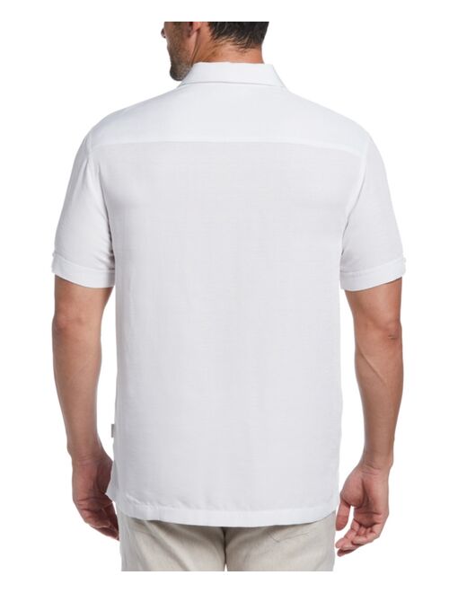 Cubavera Men's Textured Tropical Short-Sleeve Shirt