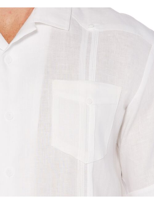 Cubavera Short-Sleeve 4-Pocket 100% Linen Guayabera Shirt