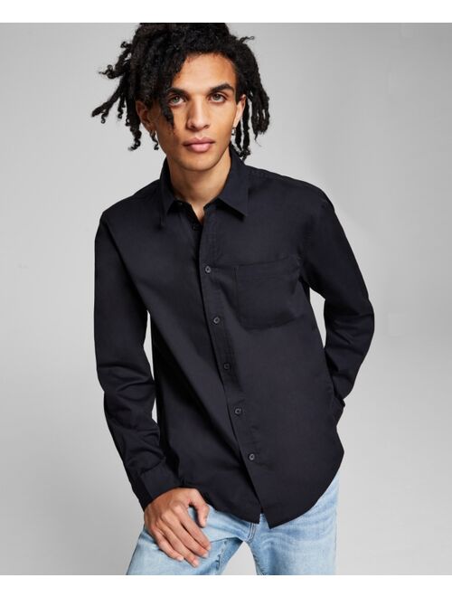 And Now This Men's Poplin Long-Sleeve Button-Up Shirt