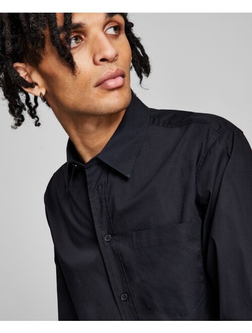And Now This Men's Poplin Long-Sleeve Button-Up Shirt