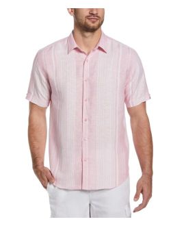 Men's Big & Tall Yarn-Dyed Textured Stripe Shirt