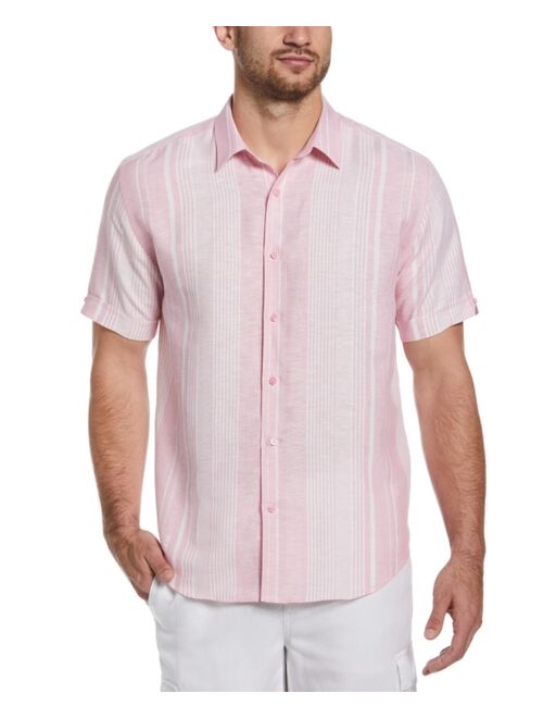 Cubavera Men's Big & Tall Yarn-Dyed Textured Stripe Shirt