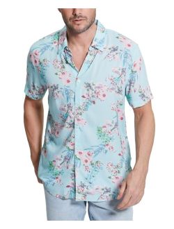 Men's Eco Wild Orchid Short-Sleeve Button-Front Shirt