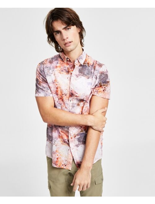 GUESS Men's Eco Collins Printed Button-Down Shirt