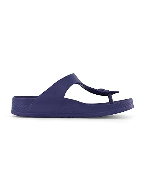 CUSHIONAIRE Women's Emma EVA comfort footbed Sandal with +Comfort