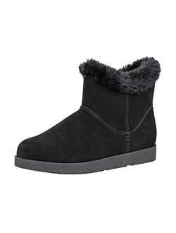 Women's Hethrow Genuine Suede pull on boot  Memory Foam & Wide Widths Available