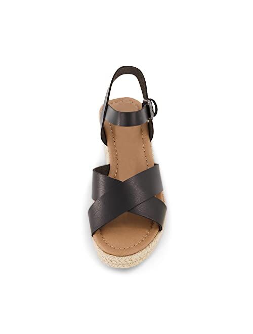 CUSHIONAIRE Women's Robbie espadrille Wedge Sandal +Memory Foam and Wide Widths Available