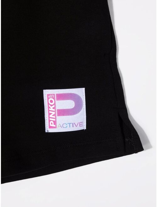 Pinko Kids logo-waist shorts