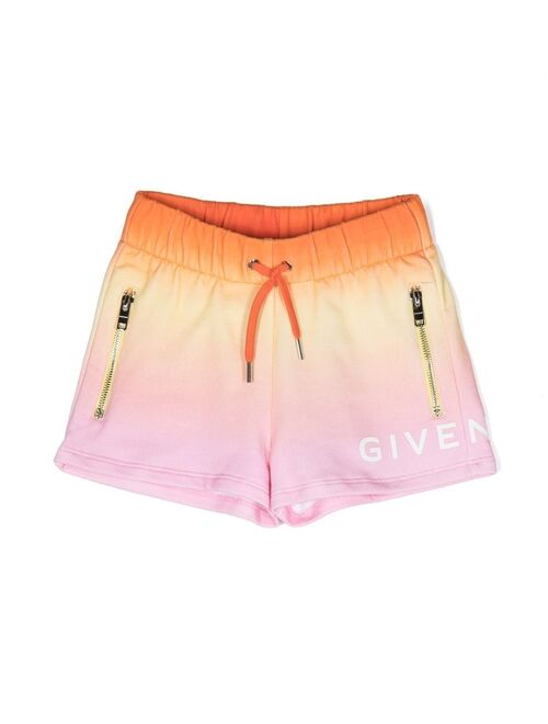 Givenchy Kids multicolour drawstring shorts