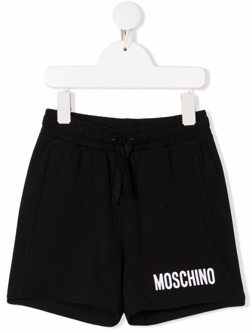 Moschino Kids logo-print shorts