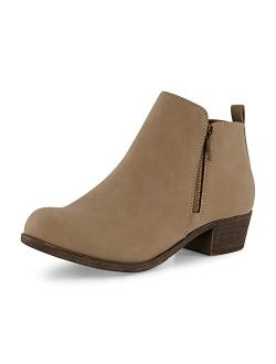 Women's Dolly Bootie with Memory Foam  Wide Width Available, Brindle 8 W