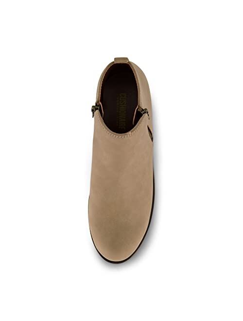 CUSHIONAIRE Women's Dolly Bootie with Memory Foam +Wide Width Available, Brindle 8 W