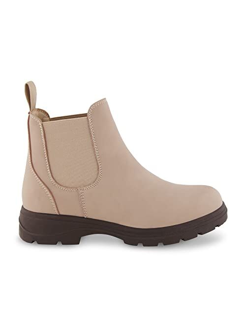 CUSHIONAIRE Women's Britain slip on chelsea boot +Memory Foam, Wide Widths Available