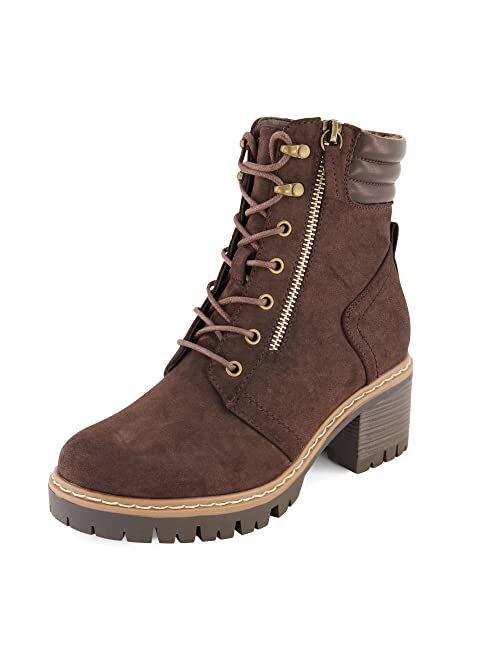 CUSHIONAIRE Women's Ramsey Lace up boot +Memory Foam, Wide Widths Available