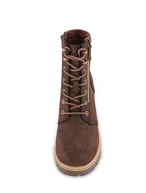 CUSHIONAIRE Women's Ramsey Lace up boot +Memory Foam, Wide Widths Available