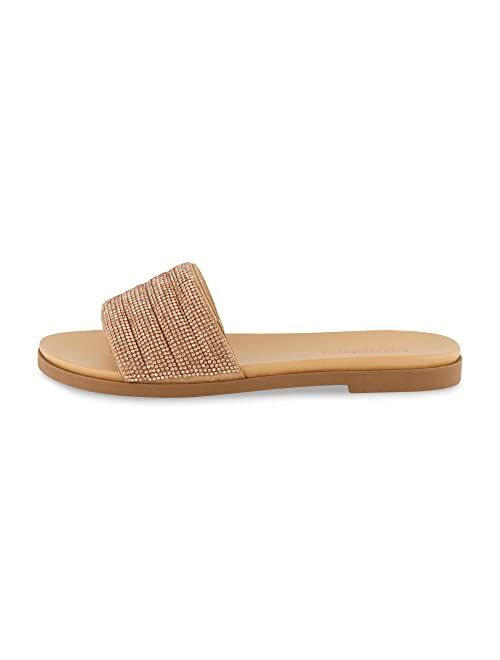 CUSHIONAIRE Women's Millie rhinestone slide sandal