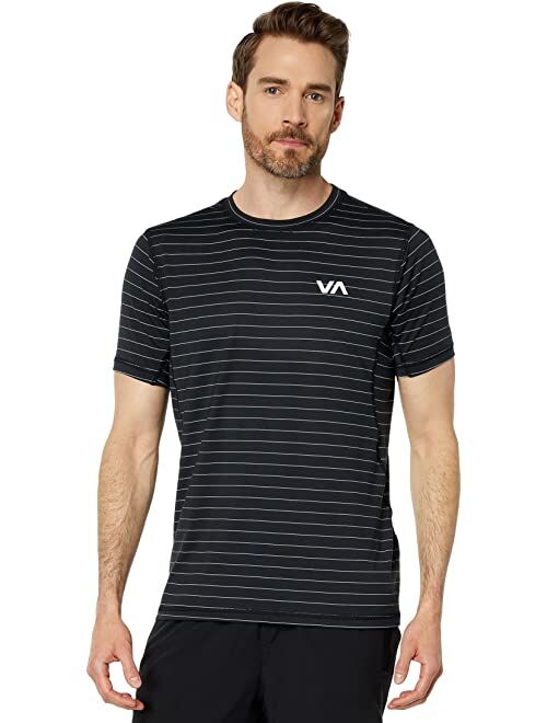 RVCA Sport Vent Stripe Short Sleeve Tee