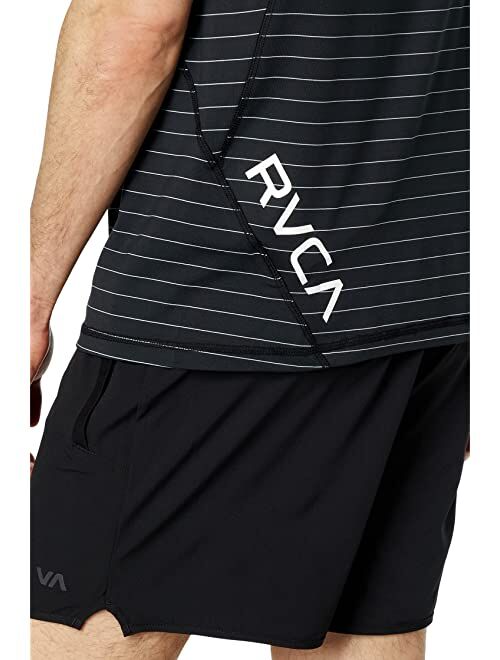 RVCA Sport Vent Stripe Short Sleeve Tee