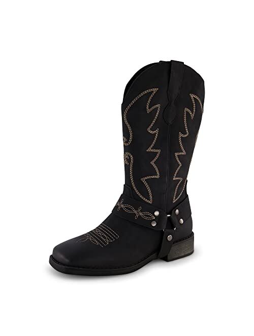 CUSHIONAIRE Women's Mustang Western Boot with +Memory Foam, Wide Widths Available