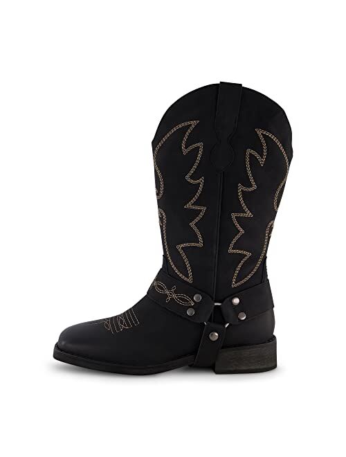 CUSHIONAIRE Women's Mustang Western Boot with +Memory Foam, Wide Widths Available