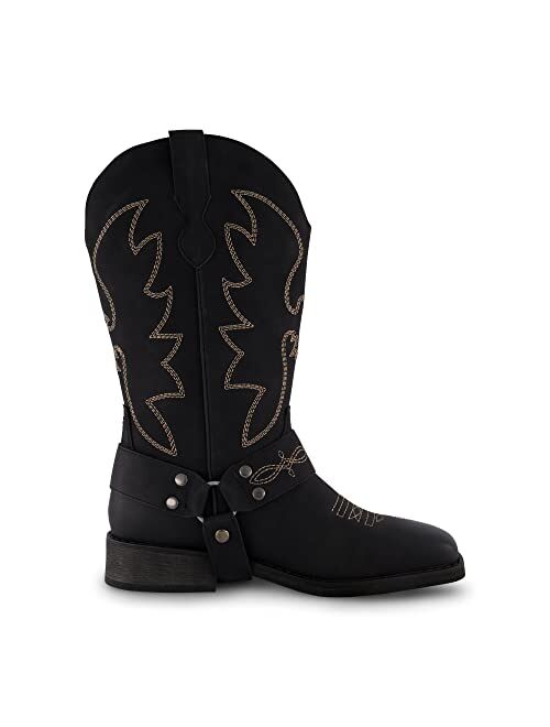 CUSHIONAIRE Women's Mustang Western Boot with +Memory Foam, Wide Widths Available