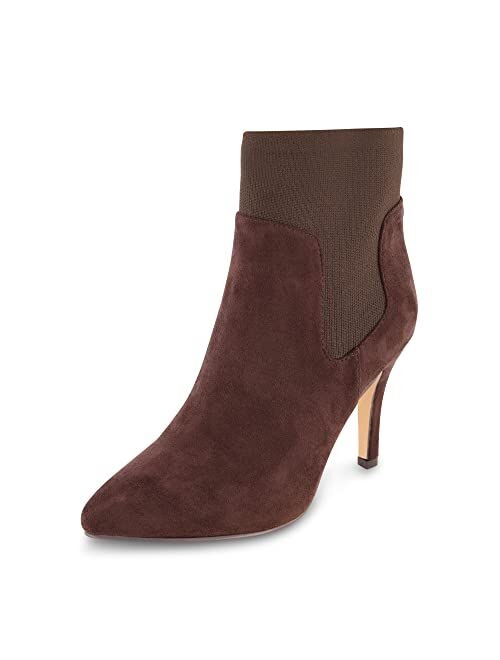 CUSHIONAIRE Women's Geneva Stretch dress bootie with Memory Foam Padding, Wide Widths Available