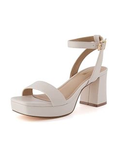 Women's Cherry platform dress sandal  Memory Foam and Wide Widths Available