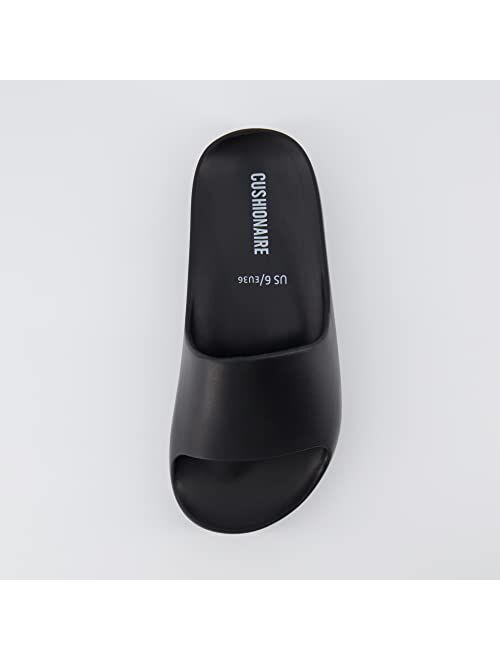 CUSHIONAIRE Women's Ninja slide sandal with +Comfort