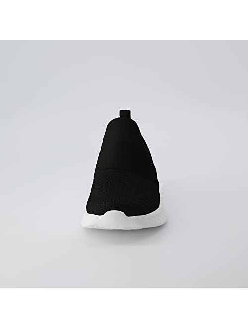 CUSHIONAIRE Women's Dorsy 1 Stretch Knit Slip on Sneaker +Memory Foam & LiteSole Technology