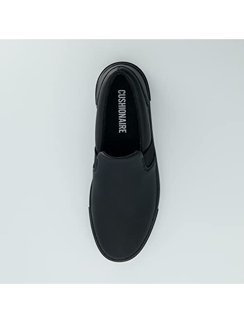 CUSHIONAIRE Women's Hampton Slip on Sneaker +Comfort Foam, Wide Widths Available