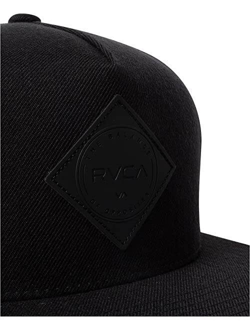 RVCA Men's Adjustable Snapback Straight Brim Hat