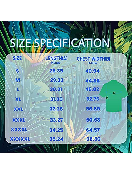 DIYKST Custom Face Hawaiian Shirts for Men Personalized Tropical Flower Palm Leaf Print Short Sleeve Beach Aloha Shirt