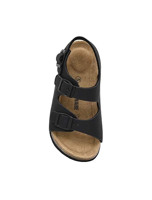 CUSHIONAIRE Kid's Liana JR Cork footbed Sandal with +Comfort
