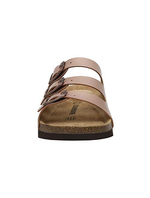 CUSHIONAIRE Kid's Lela JR Cork footbed Sandal with +Comfort