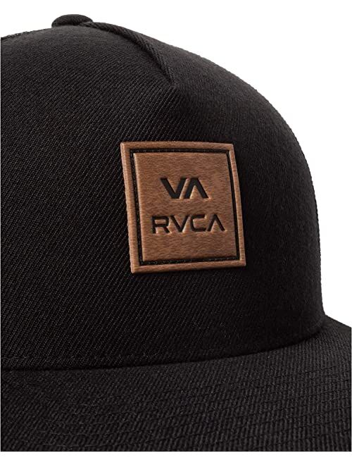 RVCA Men's Adjustable Snapback Curved Brim Trucker Hat