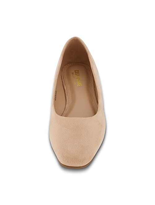CUSHIONAIRE Women's Skipper Flat with +Memory Foam, Wide Widths Available
