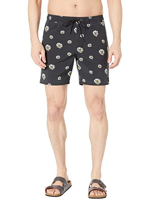 RVCA VA Pigment Print 17" Elastic Trunks