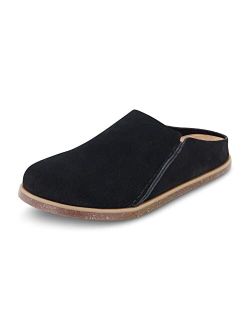 Women's Clay Genuine Leather Footbed Clog with  Comfort Padding