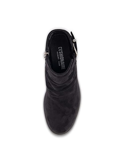 CUSHIONAIRE Women's Burke Buckle boot +Memory Foam, Wide Widths Available
