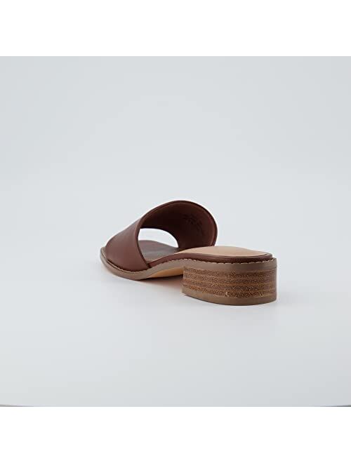 CUSHIONAIRE Women's Sage low block heel slide sandal +Memory Foam and Wide Widths Available