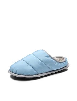 Women's Cozy Memory Foam House Slippers with Fuzzy Wool-Like Lining, Slip-on Washable Indoor Bedroom House Shoes
