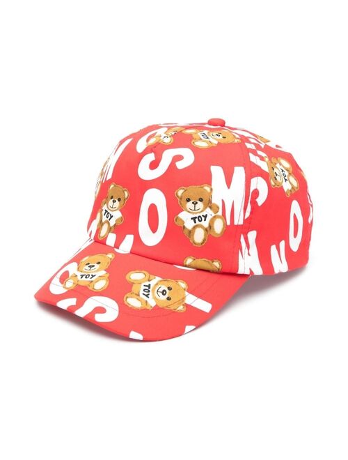 Moschino Kids teddy bear logo-print baseball cap