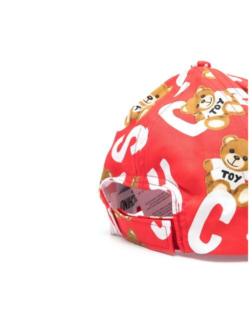 Moschino Kids teddy bear logo-print baseball cap