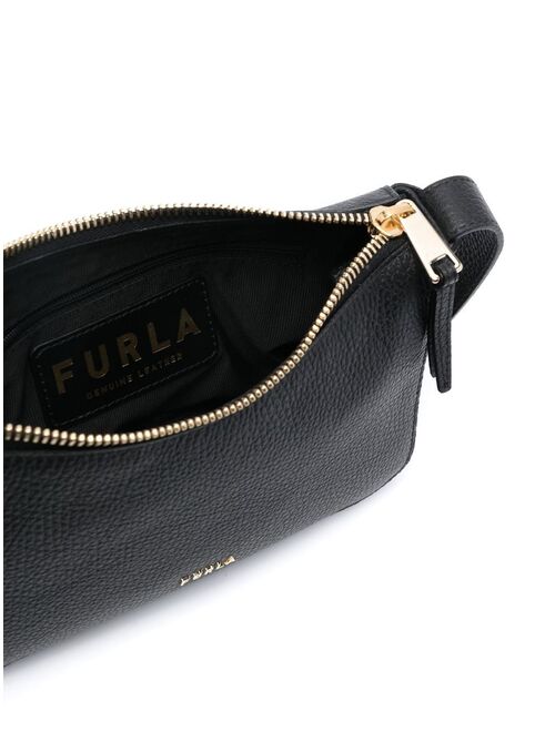 Furla grained leather shoulder bag