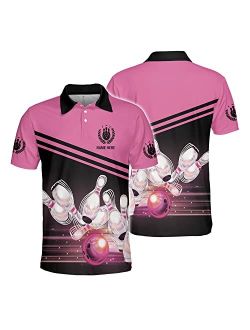 Generic Personalized Name Bowling Polo Shirts 3D for Women, Bowling Shirt, Bowling Shirts for Womens, Team Bowling Shirt Women1