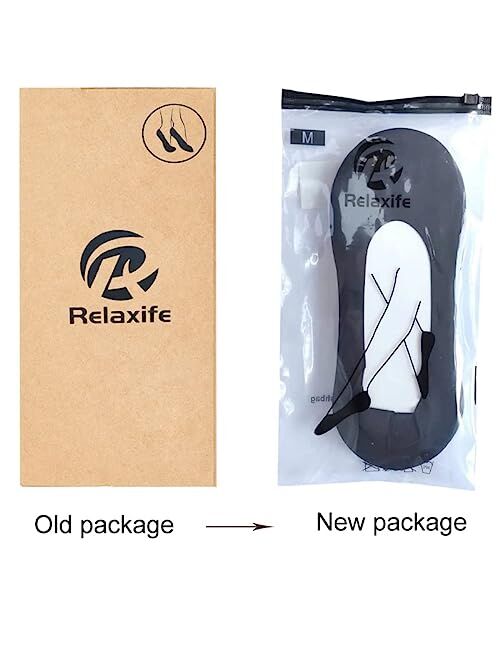 R Relaxife Womens No Show Thin Socks Cotton Nylon Low Cut Liner Non Slip hidden Invisible Socks for Flats Boat Sneaker 4-6 packs