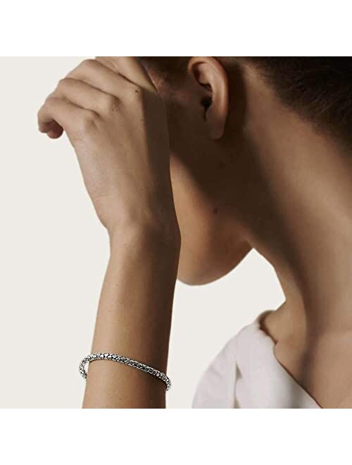 John Hardy Women's Dot 4.5mm Silver Slim Chain Bracelet