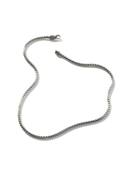 John Hardy Women's Classic Chain Silver Slim Necklace 3.5mm