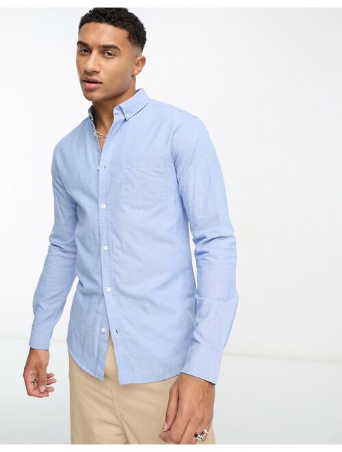Only & Sons oxford shirt in light blue