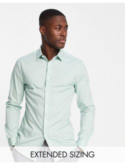 skinny fit shirt in sage green